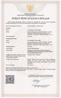 Kementerian Hukum Dan Hak Asasi Manusia : SURAT PENCATATAN CIPTAAN
