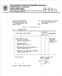 Perpustakaan Nasional Republik Indonesia : Katalog Dalam Terbitan Perpustakaan Nasional RI : Surat Pengantar