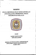 UPAYA MENIGKATKAN KESEJAHTERAAN ABGGOTA PADA PRIMKOPOL POLDA KALMANTAN SELATAN