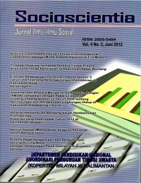 Jurnal Ilmu-Ilmu Sosial (Socioscientia) : PROFIL SEKTOR INFORMAL DI JALAN BELITUNG BANJARMASIN