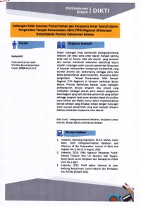 HUBUNGAN ANTAR SUSUNAN PEMERINTAHAN DAN KERJASAMA ANTAR DAERAH DALAM PENGELOLAAN TEMPAT PEMPROSESAN AKHIR (TPA) REGIONAL DI KAWASAN BANJAR BAKULA PROVINSI KALIMANTAN SELATAN